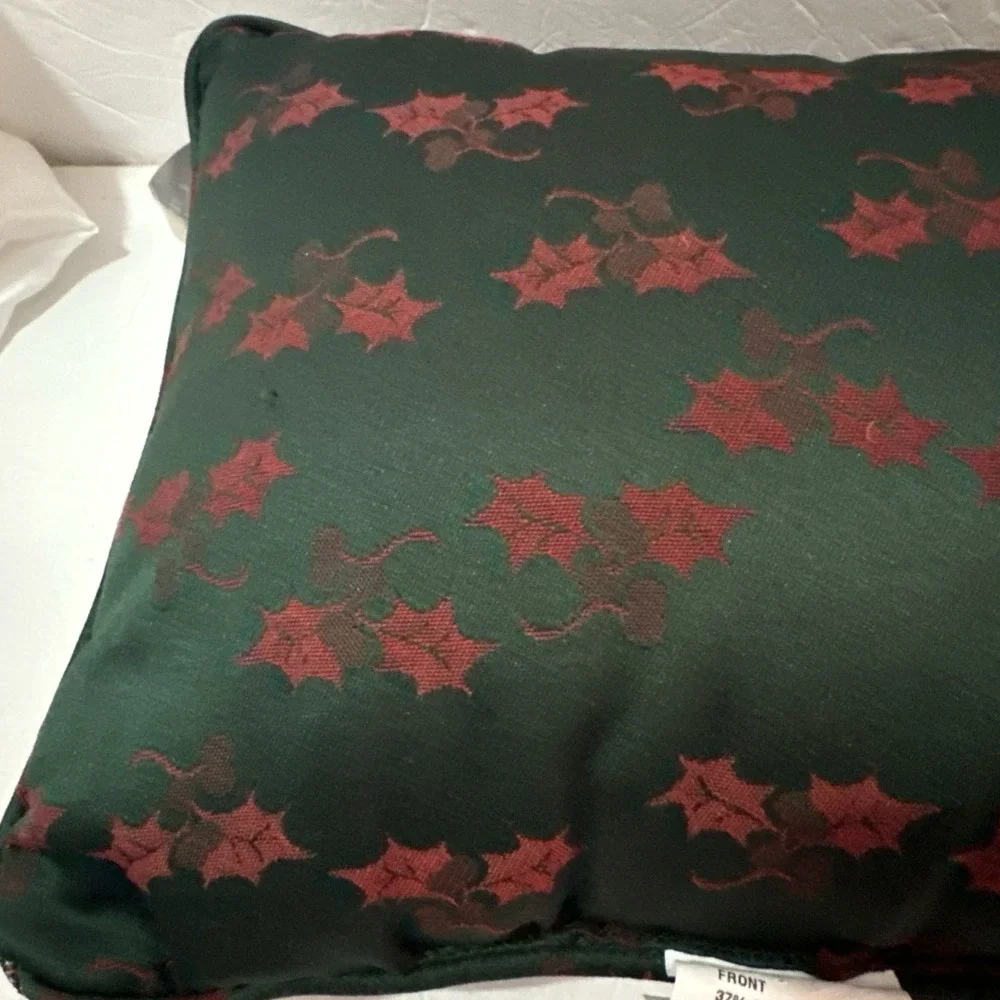 The Fraser Collection Vintage Santa Teddy Bears Tapestry Pillow 13x17